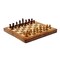 WE Games Travel Magnetic Wood Folding Chess Set, 7.375 inches